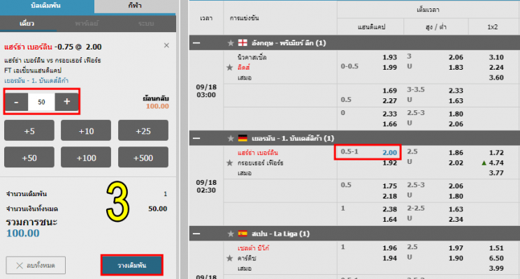 ราคาบอล-0.5+1-w88-3