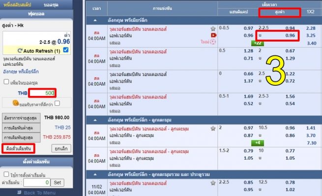 ราคาบอล2-2.5 -m88-5