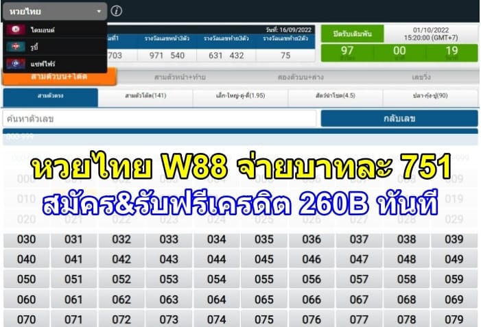 หวยไทย-W88-ปก