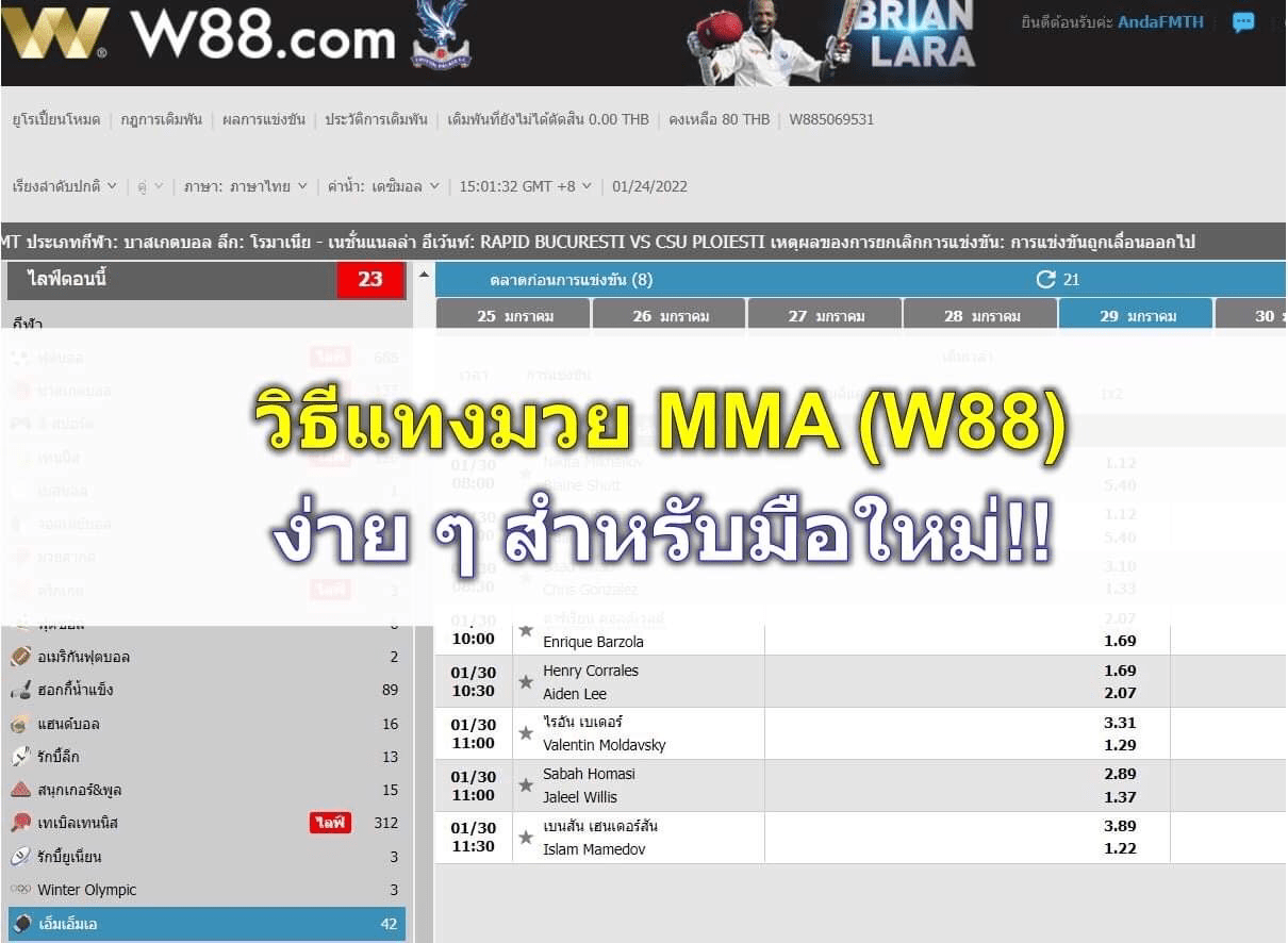 แทงมวย MMA