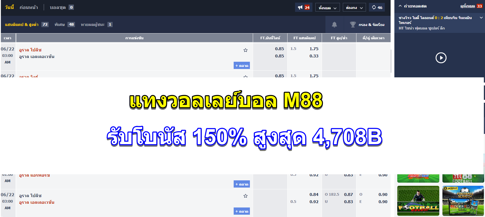 วอลเลย์m88