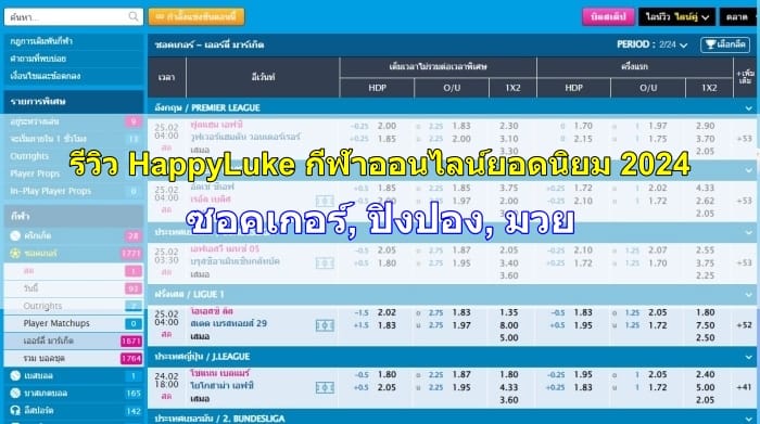 รีวิวกีฬาออนไลน์-HappyLuke-happythais