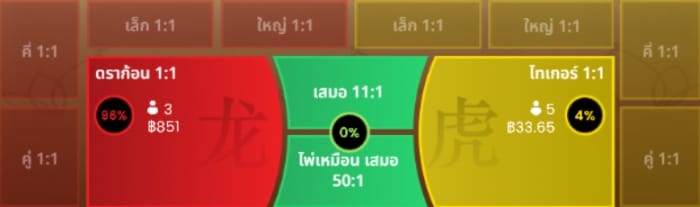 ตัวเลือกเดิมพัน & การจ่ายเงินสำหรับผู้ชนะ