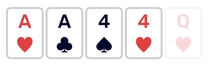 Two Pairs – โอกาส 1 ใน 21 ครั้ง